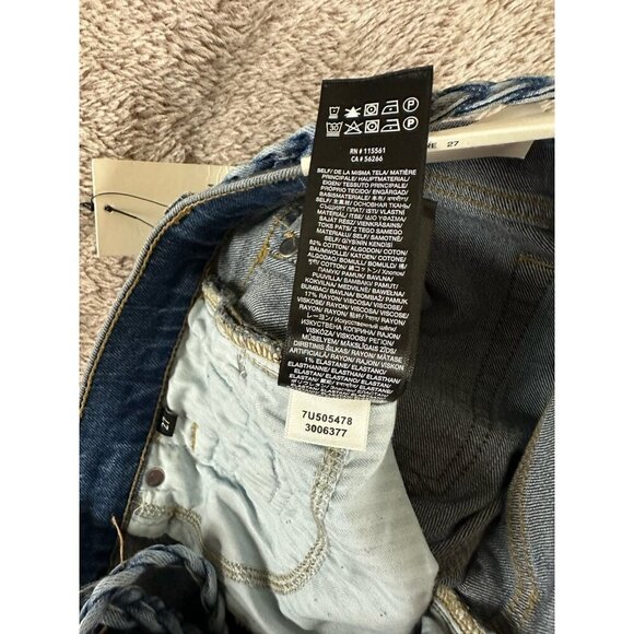 7 For All Mankind Megaflare Womens Jeans Medium Wash High Rise Size 27 NEW NWT - Picture 11 of 16